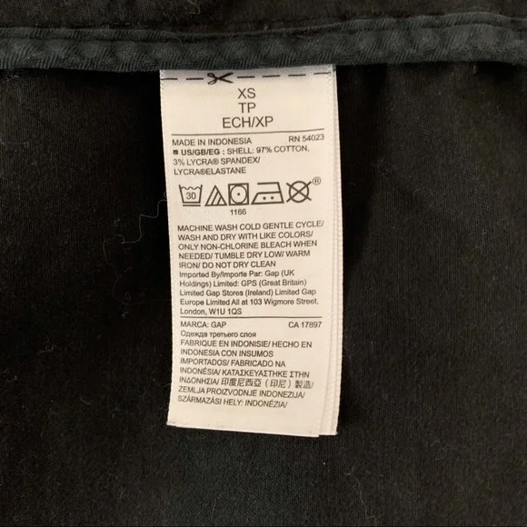 Gap Black Zip Cargo Utility Jacket - Picture 9 of 9